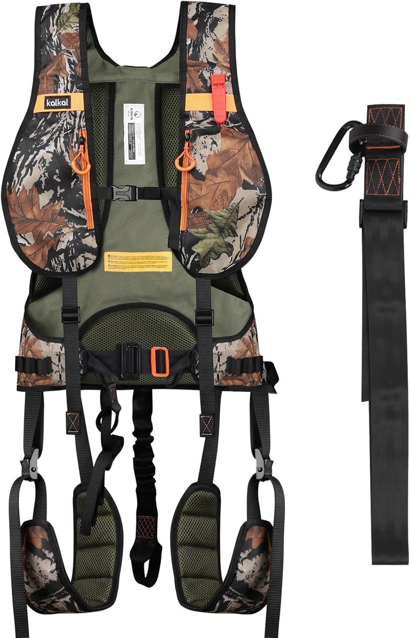 Kalkal Tree Stand Harness, Hunter Safety System Harness for Tree Stand, Lightweight Padded Hunting Safety Harness for Men - Image 1